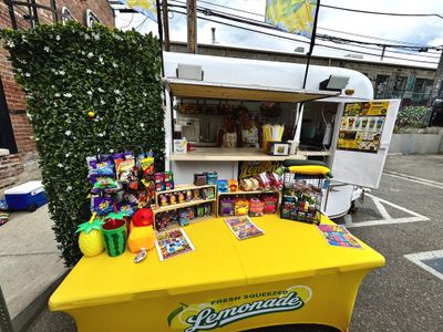 Denver, Colorado-based small business lemonade food truck vendor at an event hosted by SideQuest Events